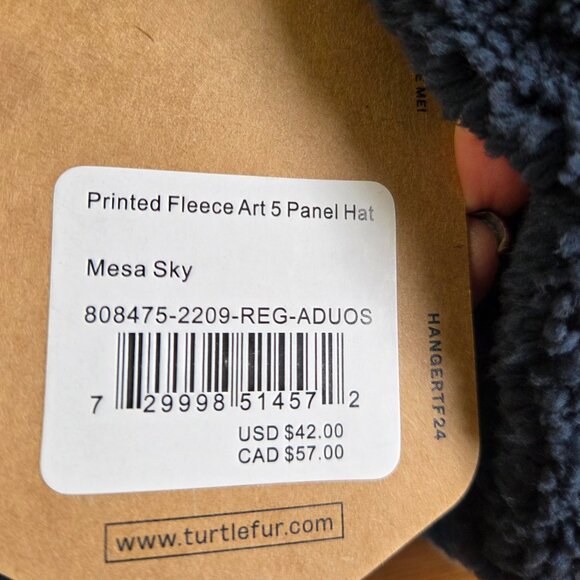 Turtle Fur Art 5 Panel Fleece Aztec Pattern Hat Cap Unisex - Picture 8 of 9